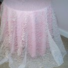 Julia Round Tablecloth 70 Inch Round White Oxford House