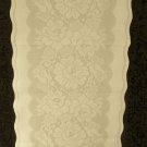 Roses and Bows Table Runner 14 Inches x 57 Inches Ivory Lace Over Ivory Material Oxford House Roses and Bows Table Runner 14 Inches x 57 Inches Ivory Lace Over Ivory Material Oxford House