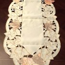 Autumn Elegance 15x54 Table Runner Cream Heritage Lace