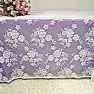 Rose Bouquet Tablecloth 52x70 White Oxford House Rose Bouquet Tablecloth 52x70 White Oxford House