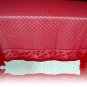 Holly Vine Tablecloth 70x90 Red Tablecloth Heritage Lace