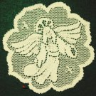 Nativity Doily Ecru 8 Inch Round Set of (4) Heritage Lace