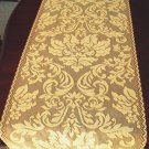 Heritage Damask Table Runner 14x64 Colonial Gold Table Runner Heritage Lace