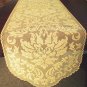 Heritage Damask Table Runner 14x64 Colonial Gold Table Runner Heritage Lace