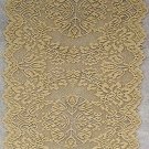 Savoy 14x36 Table Runner Metallic Antique Gold Heritage Lace Savoy 14x36 Table Runner Metallic Antique Gold Heritage Lace