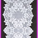 Cleremont Table Runner 14x54 White Lace Runner Heritage Lace