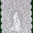 O Holy Night Table Runner 14 x 47 White Table Runner Heritage Lace