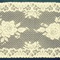Rose Table Runner 15x36 Ivory Heritage Lace