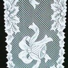 Holly Bells Table Runner 14x54 White Lace Table Runner Oxford House