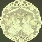 Victorian Angels Doily Ivory 20 Inch R Set Of (2 Round Doilies) Oxford House