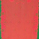 Angels 14x36 Red Table Runner Oxford House Angels 14x36 Red Table Runner Oxford House