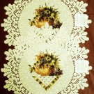 Abundant Blessings Doily 15 in Round Ecru Set Of (2) Heritage Lace Abundant Blessings Doily 15 in Round Ecru Set Of (2) Heritage Lace