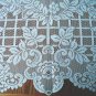 Trellis Rose Tablecloth Rectangle 60x84 White Oxford House