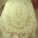 Trellis Rose Rectangle Tablecloth 60x104 Ivory Oxford House