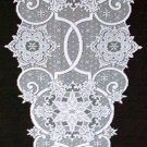 Snowflake Table Runner 19x65 White Heritage Lace