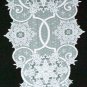 Snowflake Table Runner 19x65 White Heritage Lace