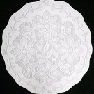 Poinsettia Doily 13 Inch Round White Oxford House Poinsettia Doily 13 Inch Round White Oxford House