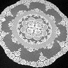 Victorian Rose Table Topper 43 Inch Round White Heritage Lace Victorian Rose Table Topper 43 Inch Round White Heritage Lace