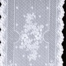 Floret Table Runner 14 Inches x 72 Inches White Heritage Lace Floret Table Runner 14 Inches x 72 Inches White Heritage Lace