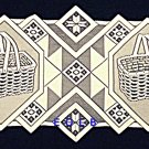 Picnic Basket Table Runner Southwestern Flair 14x36 Ivory Oxford House