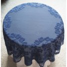 Elizabeth Table Topper Indigo 42 Inches Round Heritage Lace Elizabeth Table Topper Indigo 42 Inches Round Heritage Lace