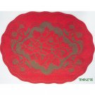 Roses and Bows Placemats 13x18 Red Lace On Green Set Of (4) Oxford House Roses and Bows Placemats 13x18 Red Lace On Green Set Of (4) Oxford House