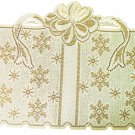 Placemats Gift Of Snow 14x18 Cream/Gold Lame Set Of (4) Oxford House Placemats Gift Of Snow 14x18 Cream/Gold Lame Set Of (4) Oxford House