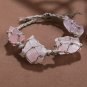 Green DIY Crystal Weaving Craft Handmade Crystal Mesh Woven Bracelet Vintage Crystal Bracelet Gift