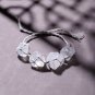 White DIY Crystal Weaving Craft Handmade Crystal Mesh Woven Bracelet Vintage Crystal Bracelet Gift