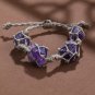 White DIY Crystal Weaving Craft Handmade Crystal Mesh Woven Bracelet Vintage Crystal Bracelet Gift
