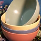 Fiesta Style Stoneware Bowl set of 4