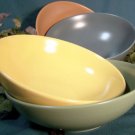 Fiesta Style Stoneware set of 4 Large Bowls