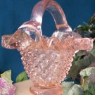 Pink Glass Basket