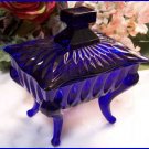 Blue Piano Glass  Dish