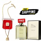 Gold-Plated Shree Pendant with Stylish Chain With Free Jaguar Classic Gold 100ml Perfume