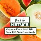 All Natural Fruit Seed Kit 6 Varieties Organic Non Gmo Heirloom Easy and Fast to Grow