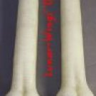 Two white bone taper candles- new- Gothic- Halloween