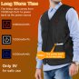 Heat Jacket Vest 3 Heating Gear Adjustable USB Heated Vest Warm Heat Coat Vest w/ 5 Heating Zones