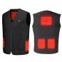 Heat Jacket Vest 3 Heating Gear Adjustable USB Heated Vest Warm Heat Coat Vest w/ 5 Heating Zones