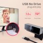 FHD 1080P Webcam USB PC Computer Webcam Auto Focus with Microphone Rotatable Clip