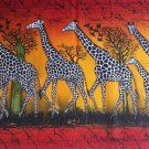 Giraffes wall hanging batik