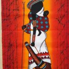 Maasai woman wall hanging batik