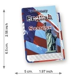 Dictionary English - Spanish - Lujo - Mini Book