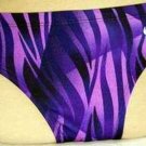 NIKE Swimsuit Bikini Purple & Black Jungle Print 28 NWT