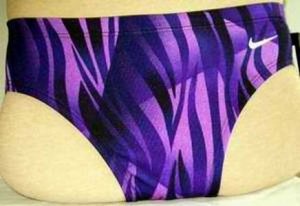 NIKE Swimsuit Bikini Purple & Black Jungle Print 28 NWT