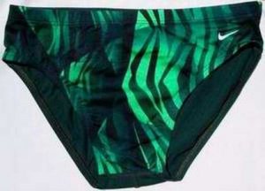 NIKE Swimsuit Bikini Green Jungle Print  28 NWT