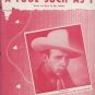 A FOOL SUCH AS I Hank Snow Sheet Music 1952