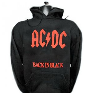Ac Dc Hoodies sweathsirts Back in Black