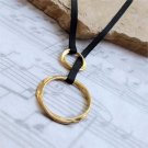 925 Silver plated asymmetrical rings Handmade necklace 925 Silver plated asymmetrical rings Handmade necklace