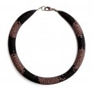 Handmade Brown & Black necklace